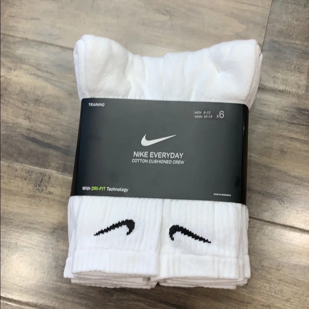 NIKE EVERYDAY COTTON CUSHIONED CREW MEN’S SOCKS